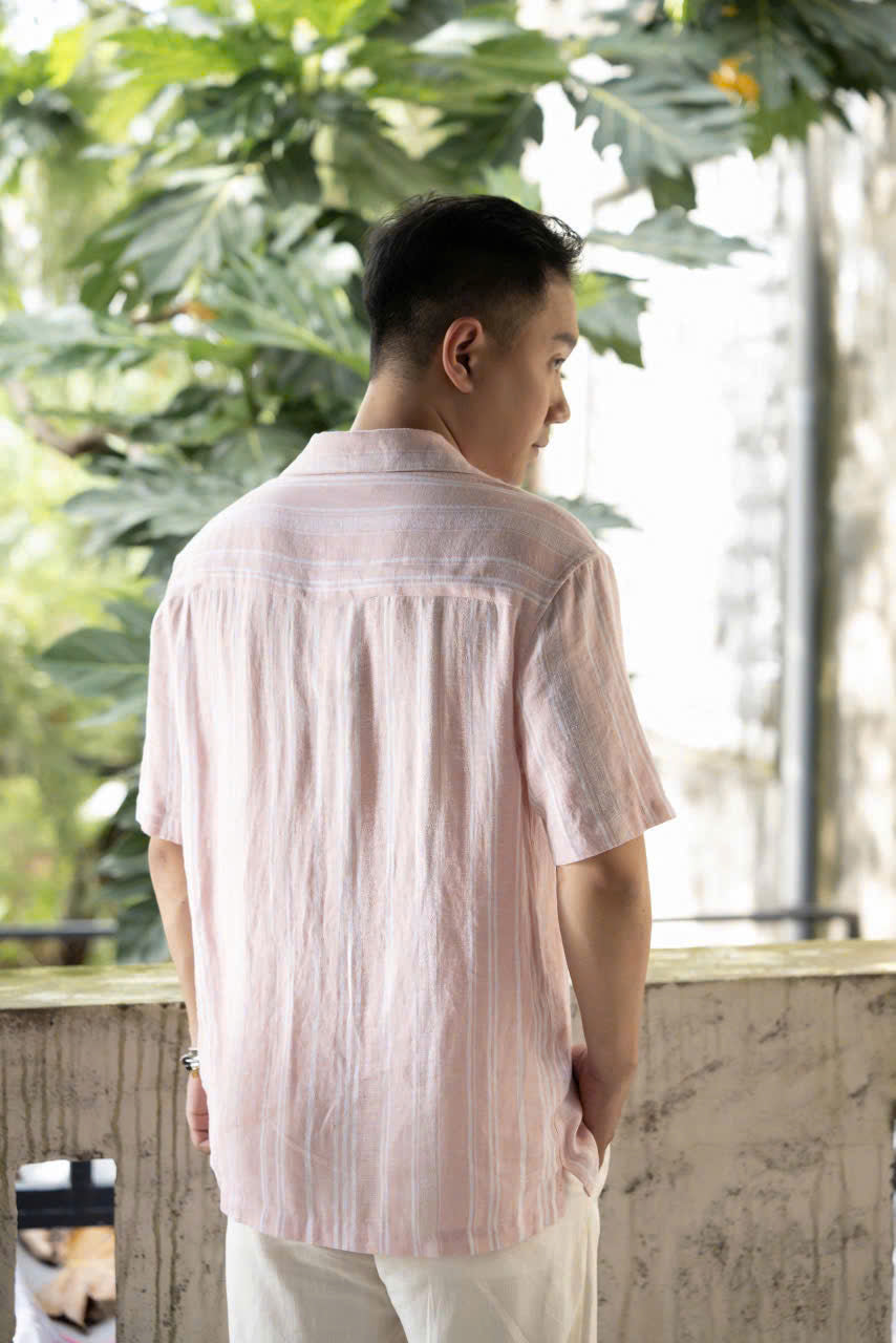 Hawai SS Shirt-Pink Stripe