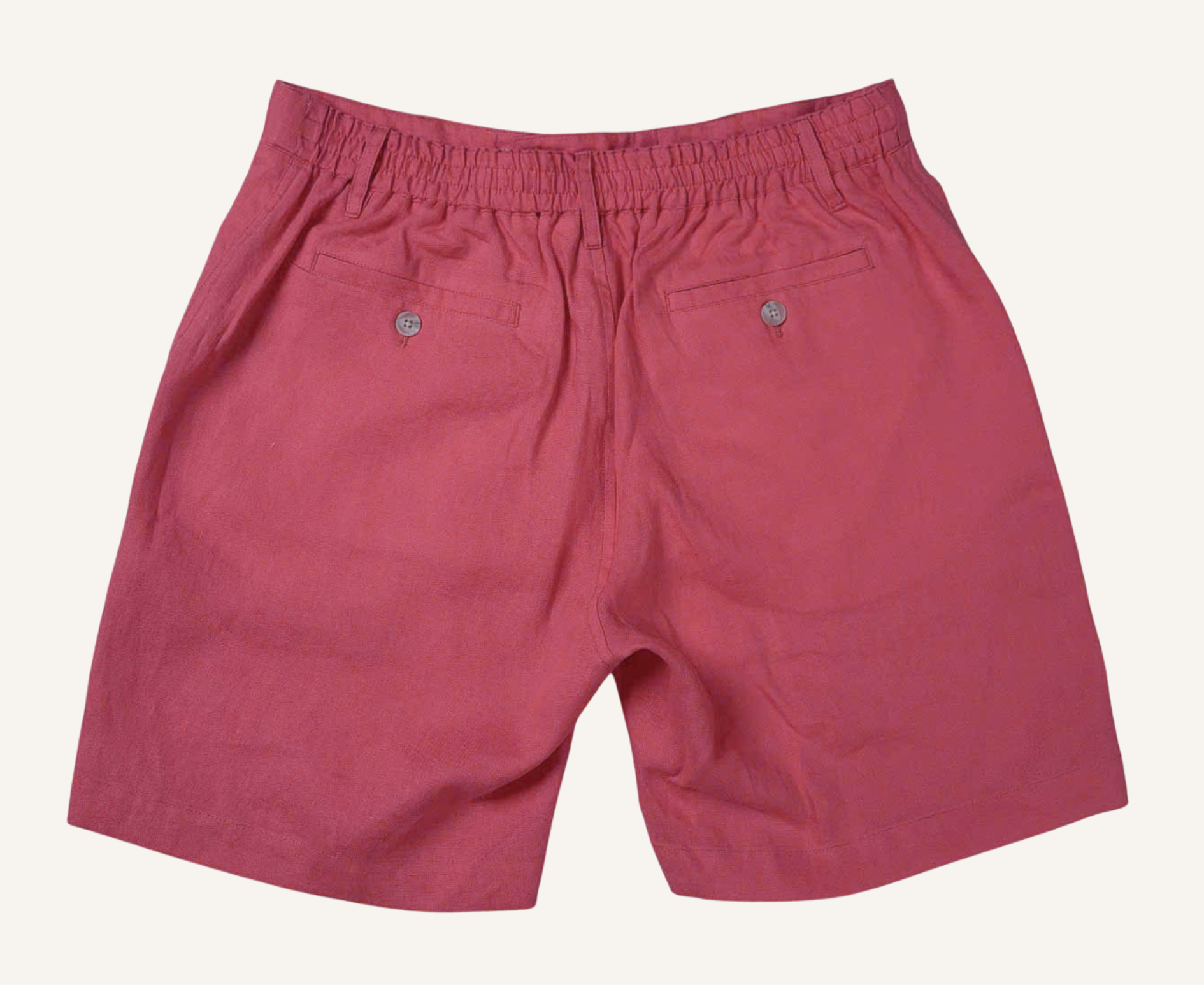 Pomelo Pink - 100% Linen Riviera Shorts