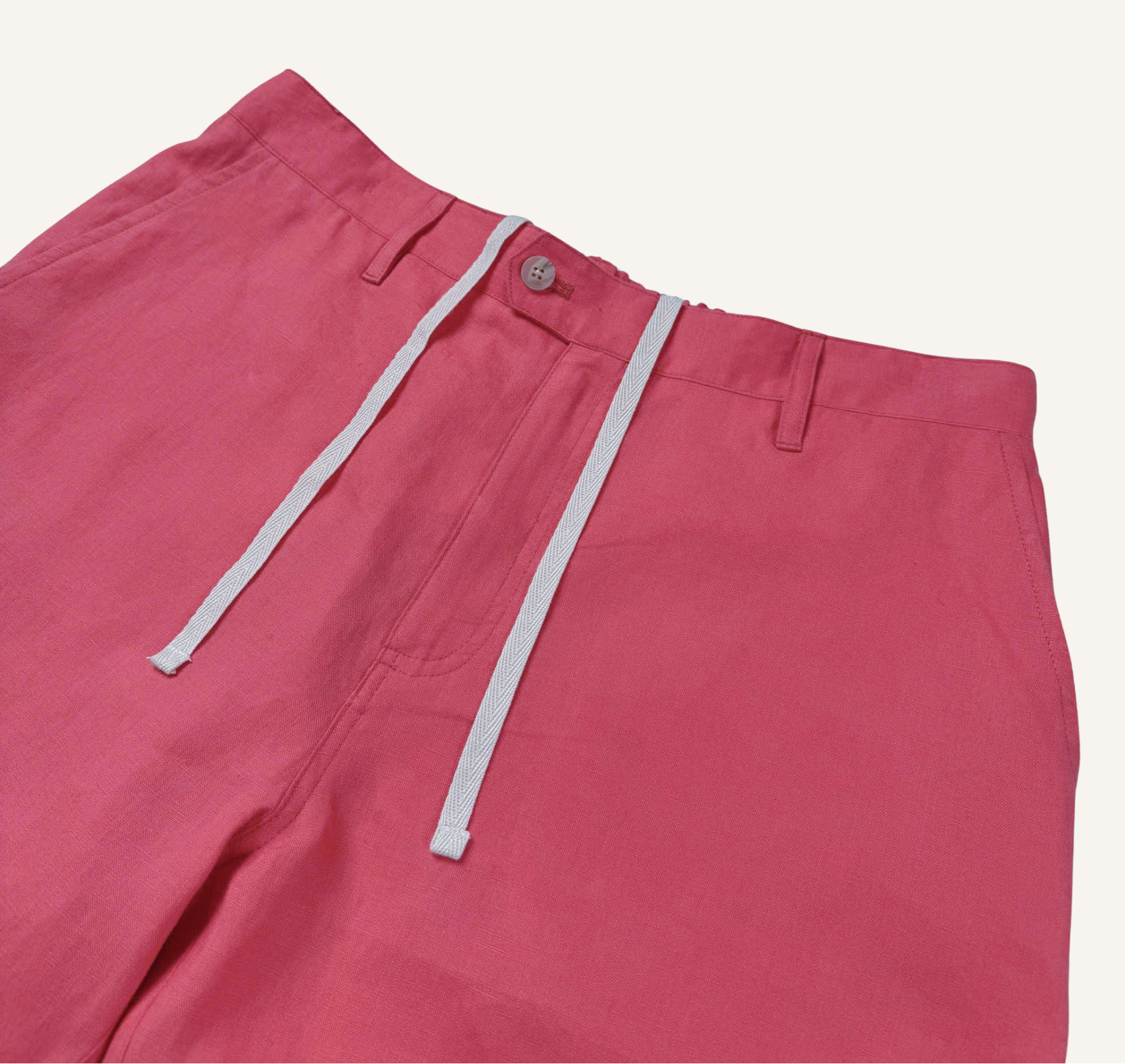 Pomelo Pink - 100% Linen Riviera Shorts