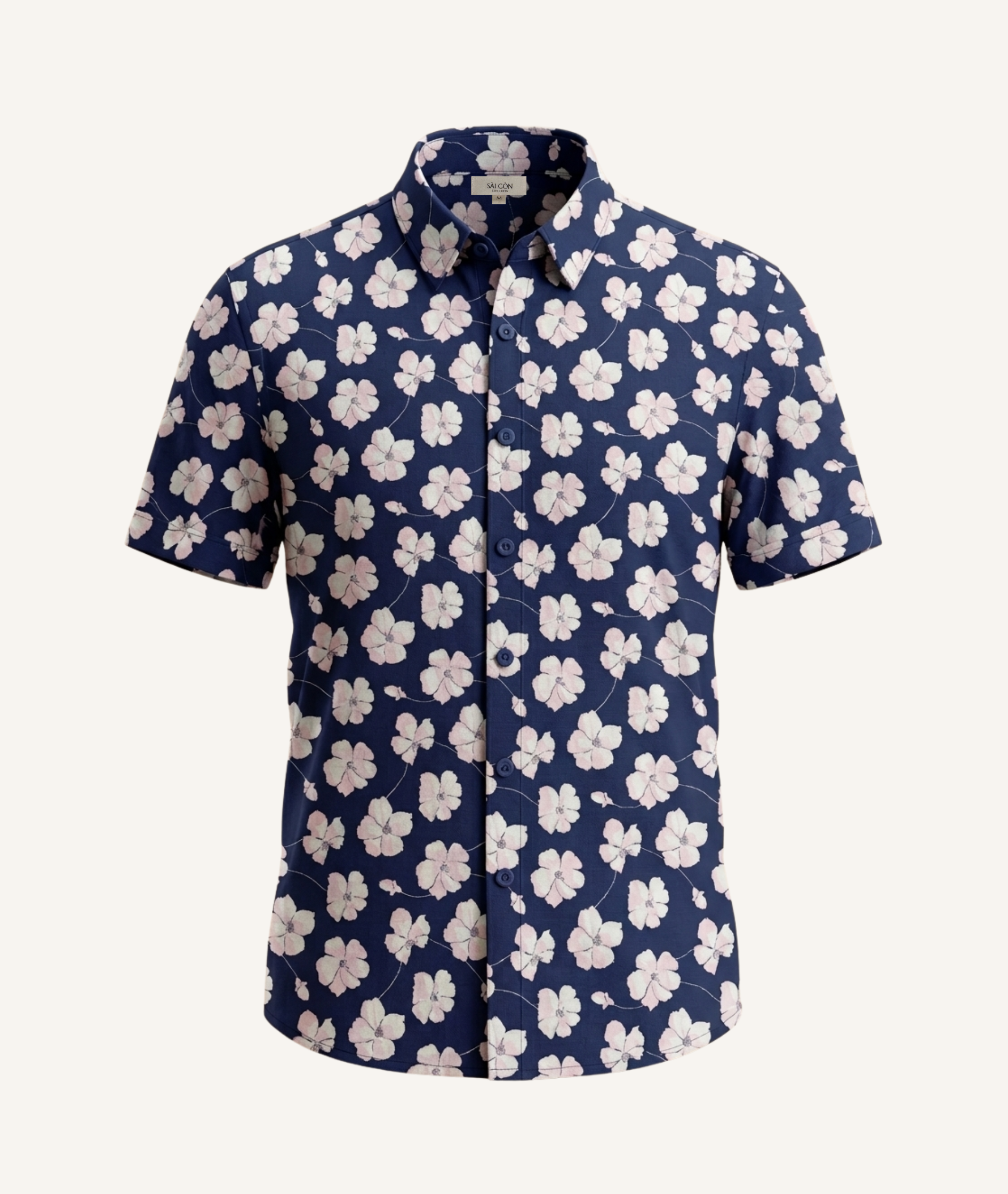 Short Sleeve Shirt-Midnight Sakura