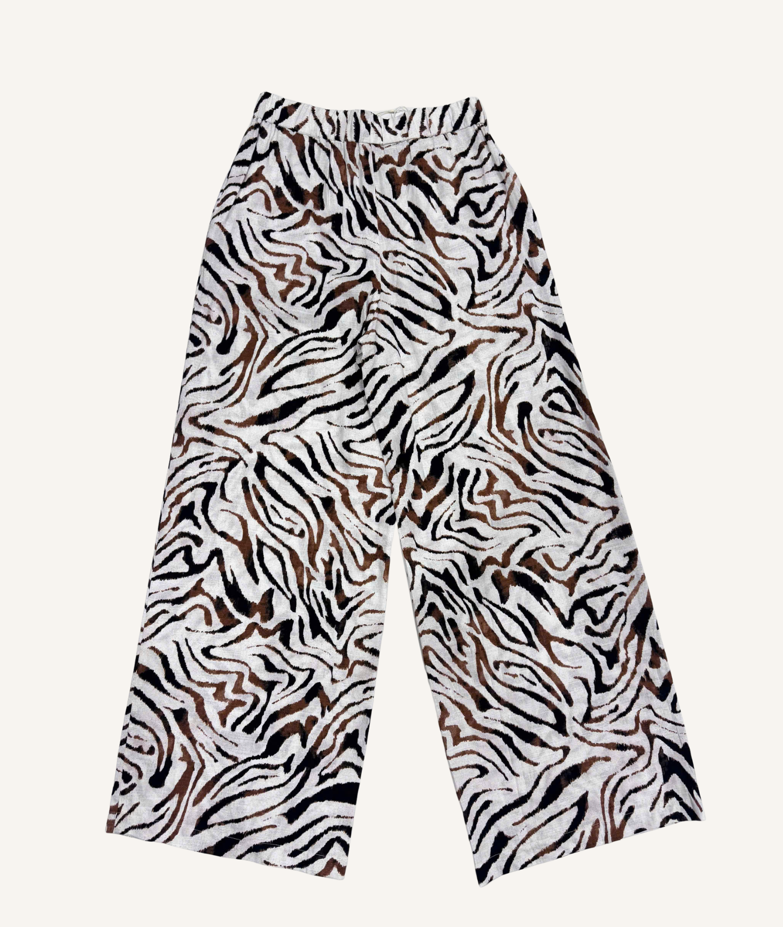 White Tiger - Linen Mix - Wide Leg Pants