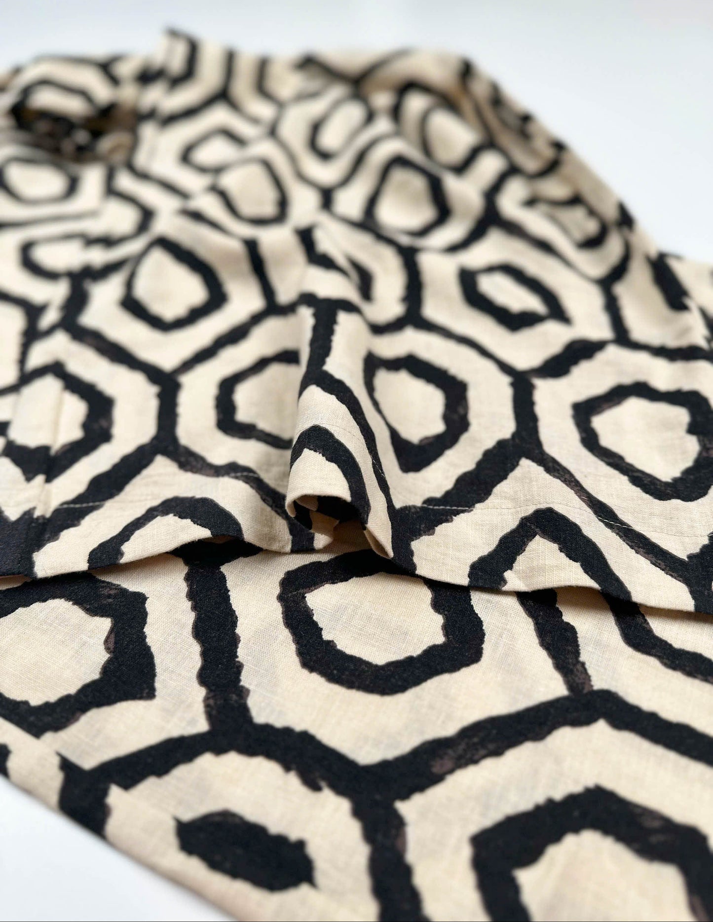 Ottoman Mosaic - Linen Mix - Wide Leg Pants