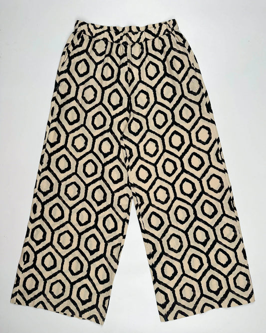 Ottoman Mosaic - Linen Mix - Wide Leg Pants