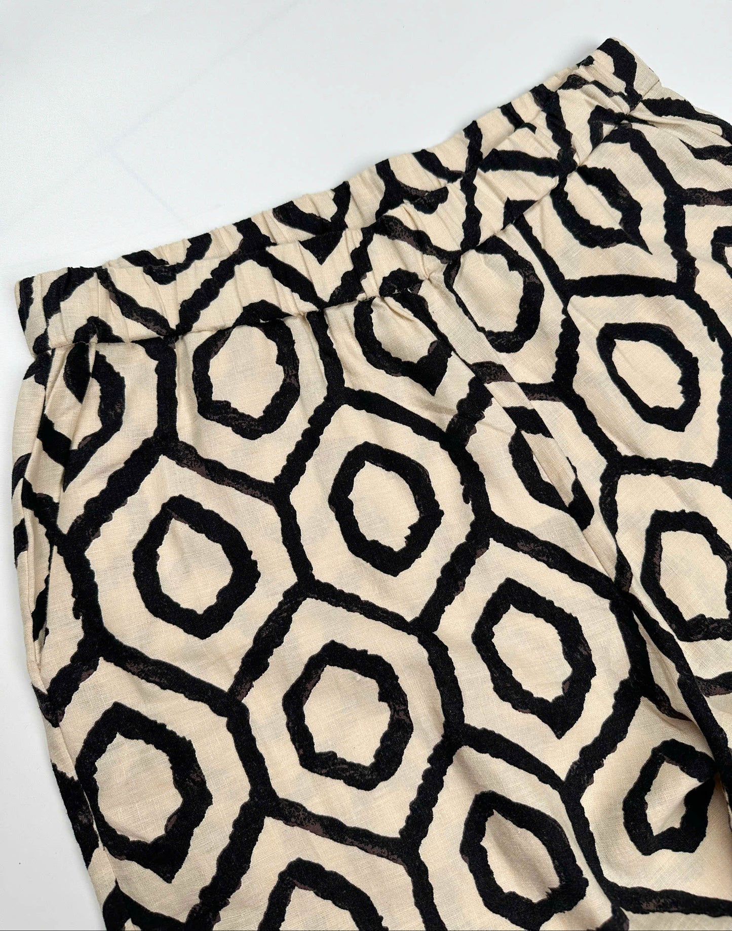 Ottoman Mosaic - Linen Mix - Wide Leg Pants