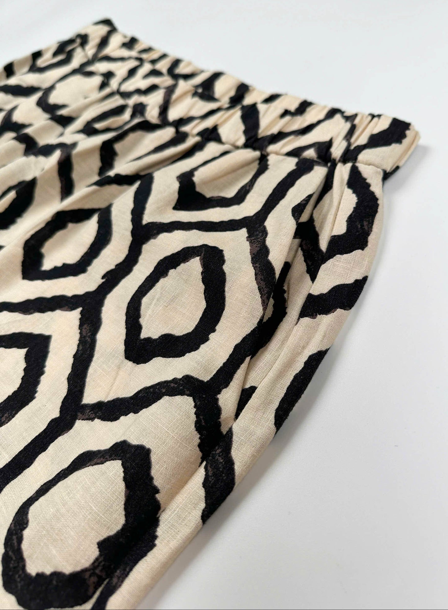 Ottoman Mosaic - Linen Mix - Wide Leg Pants