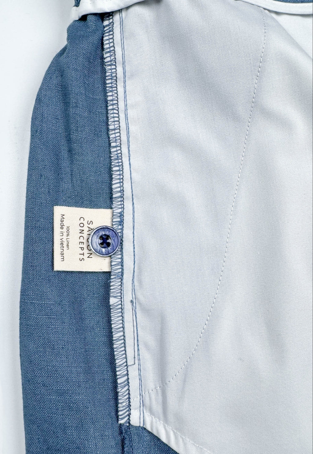 Blue Steel - 100% Linen Riviera Shorts