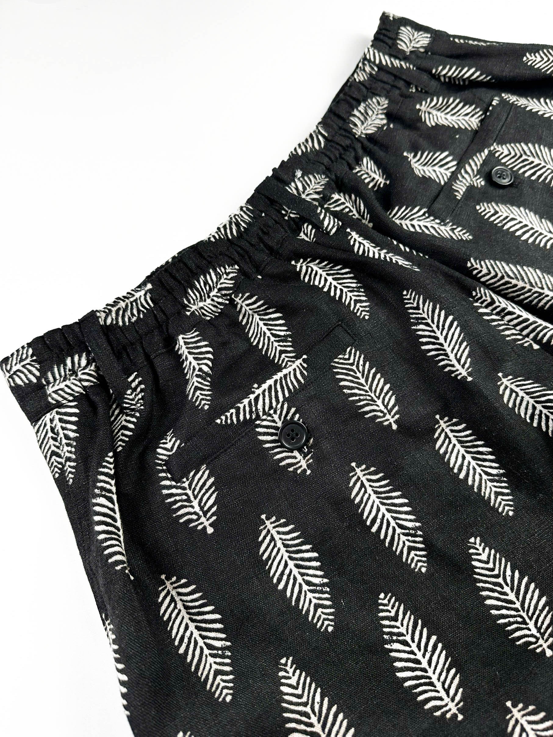 Silver Fern - 100% Linen Riviera Shorts