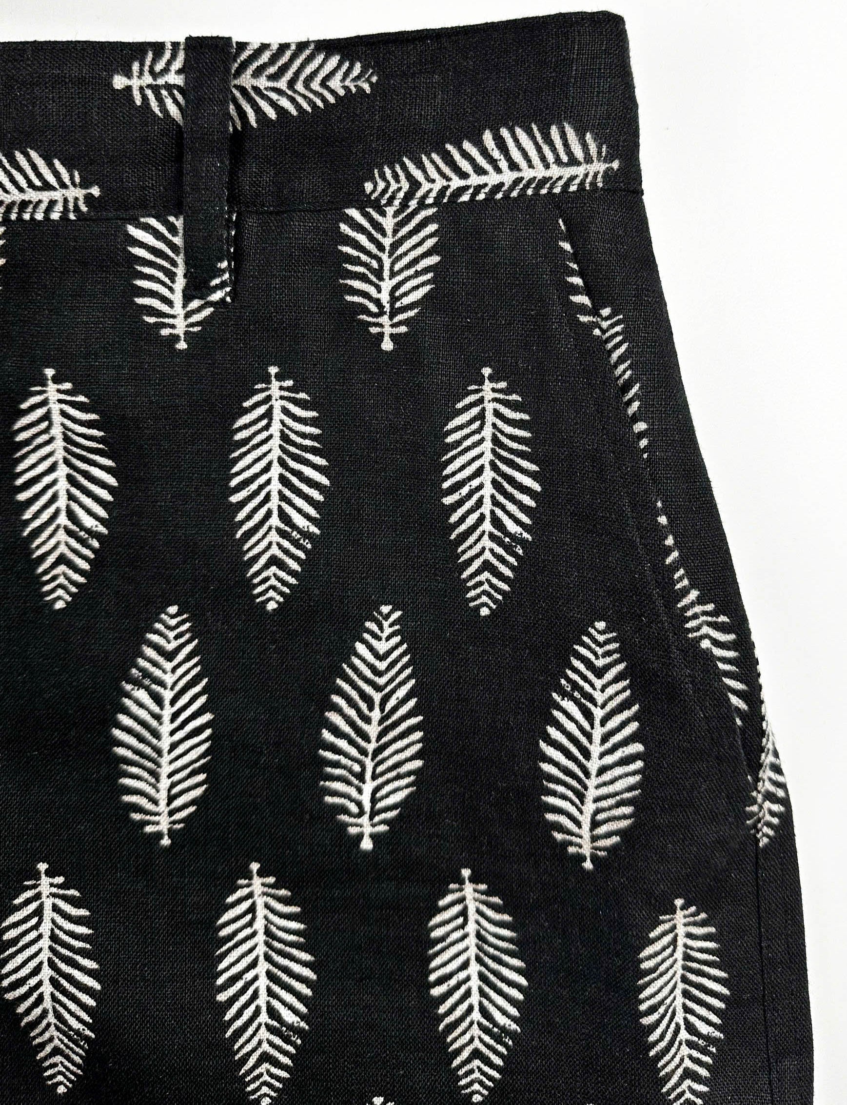 Silver Fern - 100% Linen Riviera Shorts