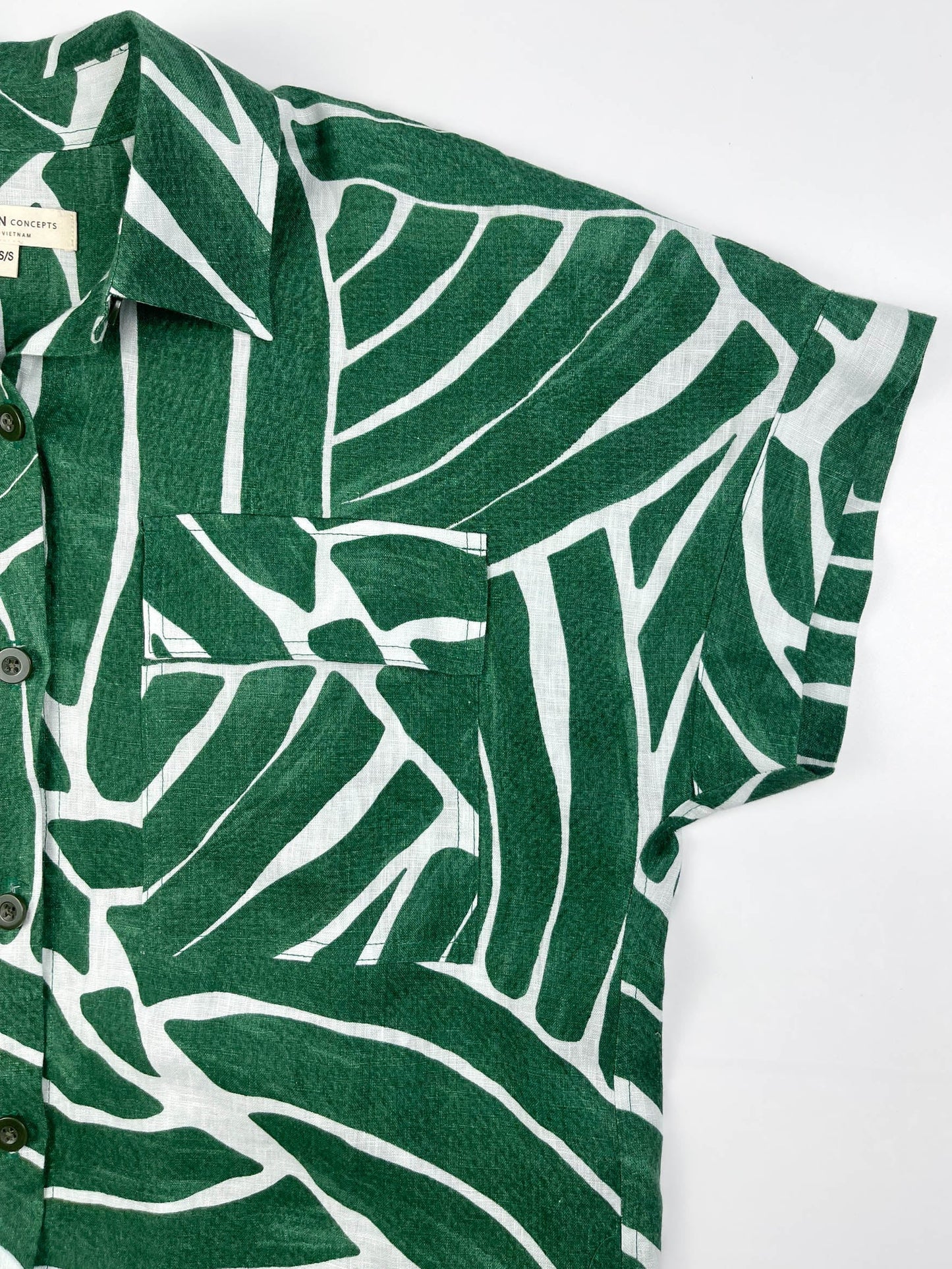 Jungle Rhythm - 100% Linen Maxi Shirt Dress