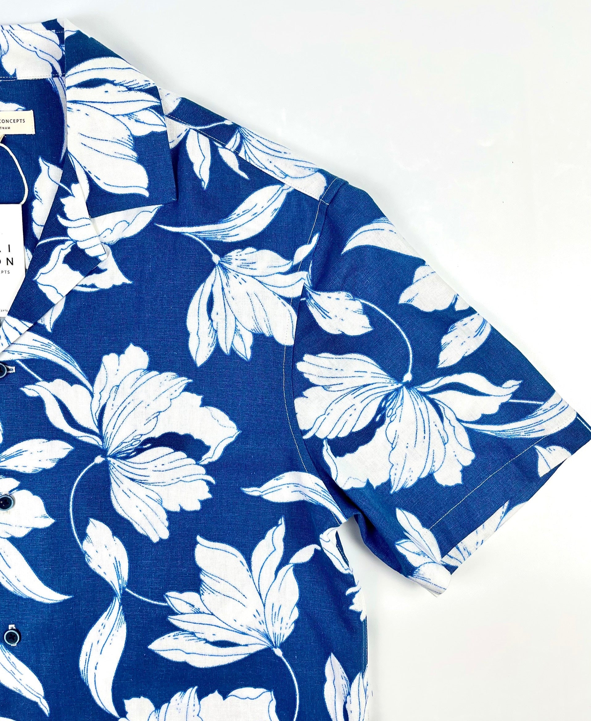Azure Lily - Linen-Viscose Hawaiian Shirt