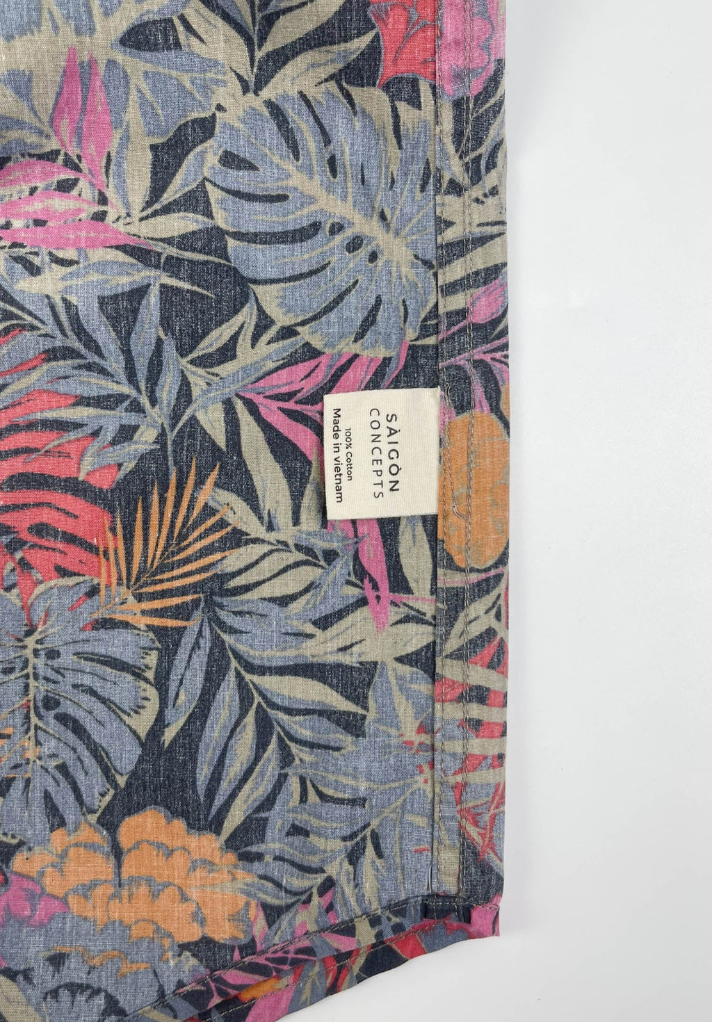 Tropical Blaze - 100% Cotton Short Sleeve Button-Up Shirt
