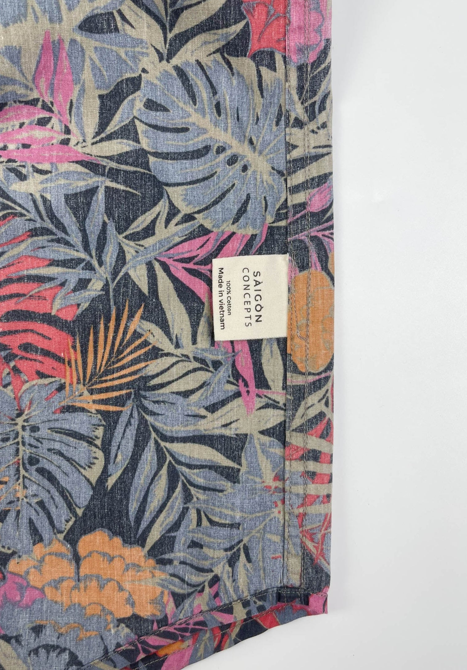 Tropical Blaze - 100% Cotton Short Sleeve Button-Up Shirt