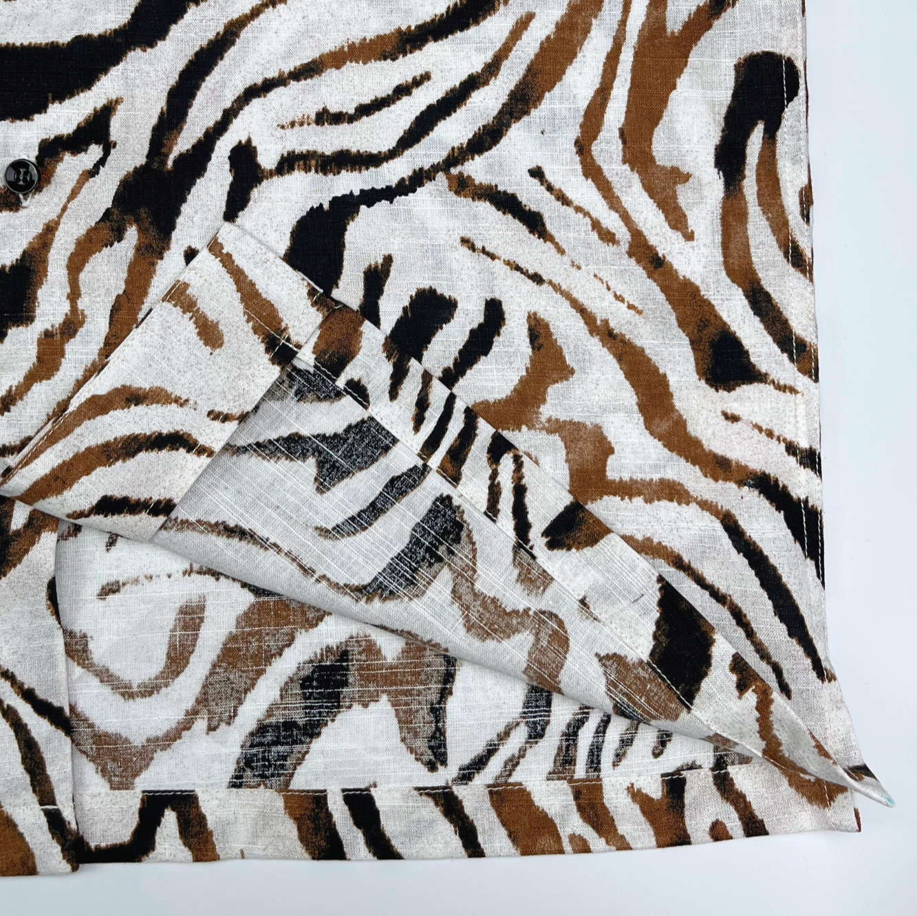 White Tiger - Linen-Viscose Hawaiian Shirt