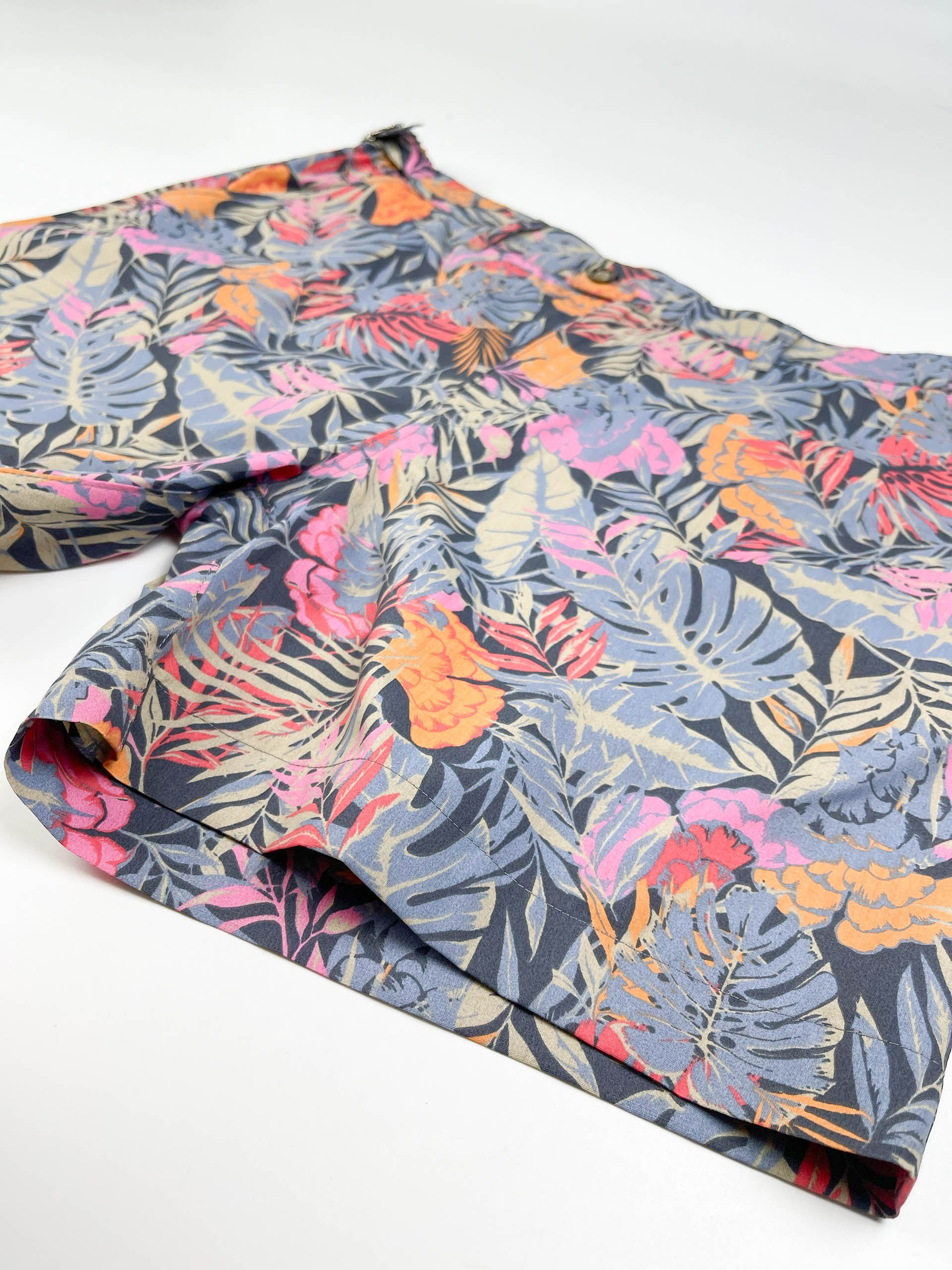 Tropical Blaze - 100% Cotton Cabana Shorts