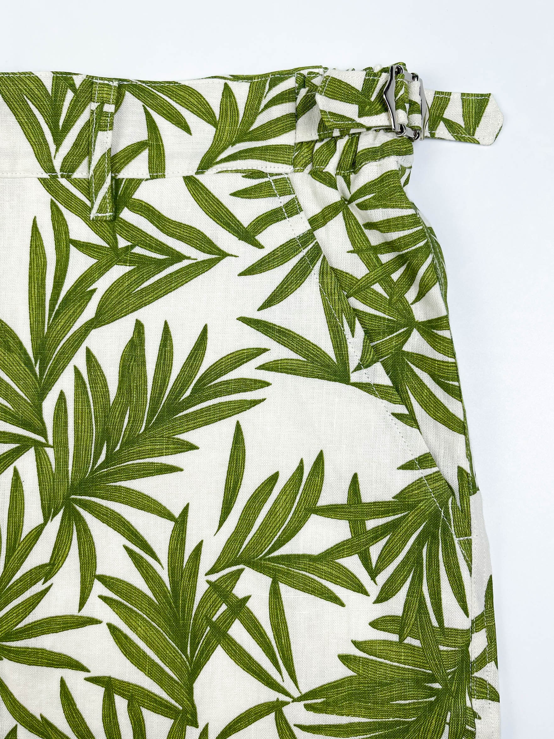 Palm Garden - 100% Linen Cabana Shorts