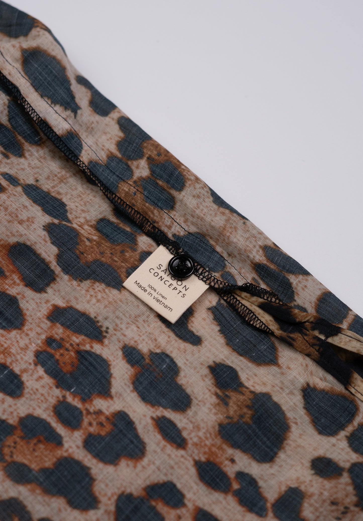 Pleated V Neck Long Sleeve Shirt - Into the Wild - 100% Linen Organza