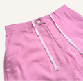 Blush Pink - Linen-Cotton Riviera Shorts