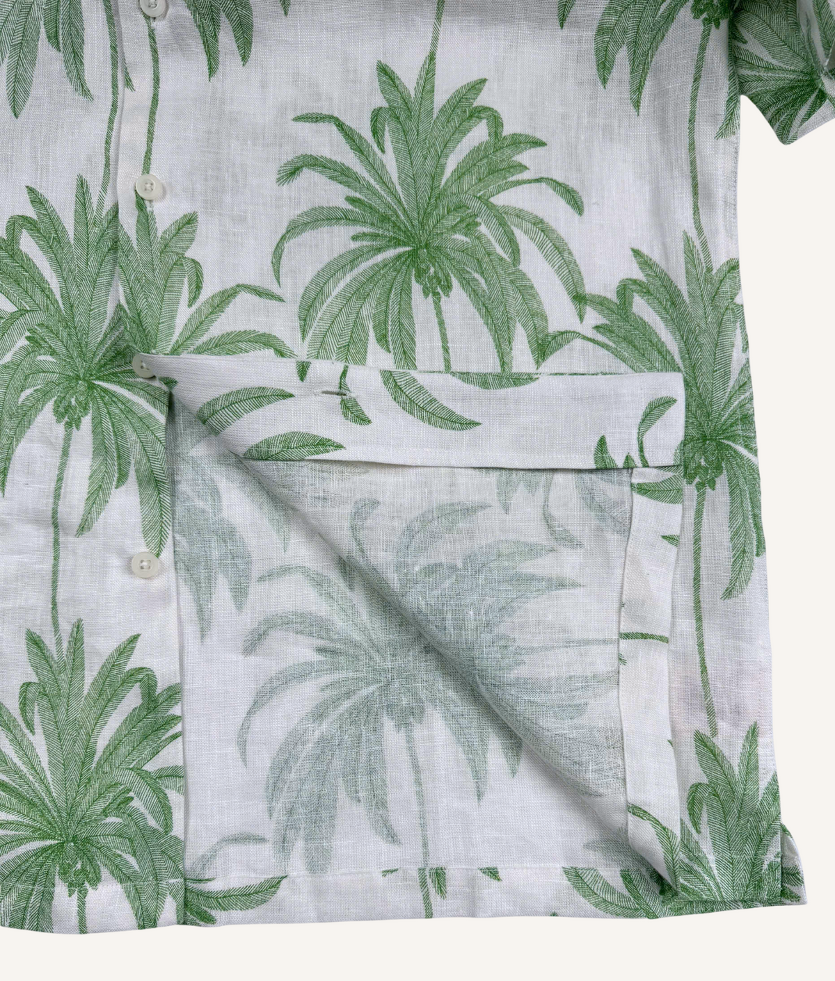 Havana Palms - Linen Hawaiian Shirt