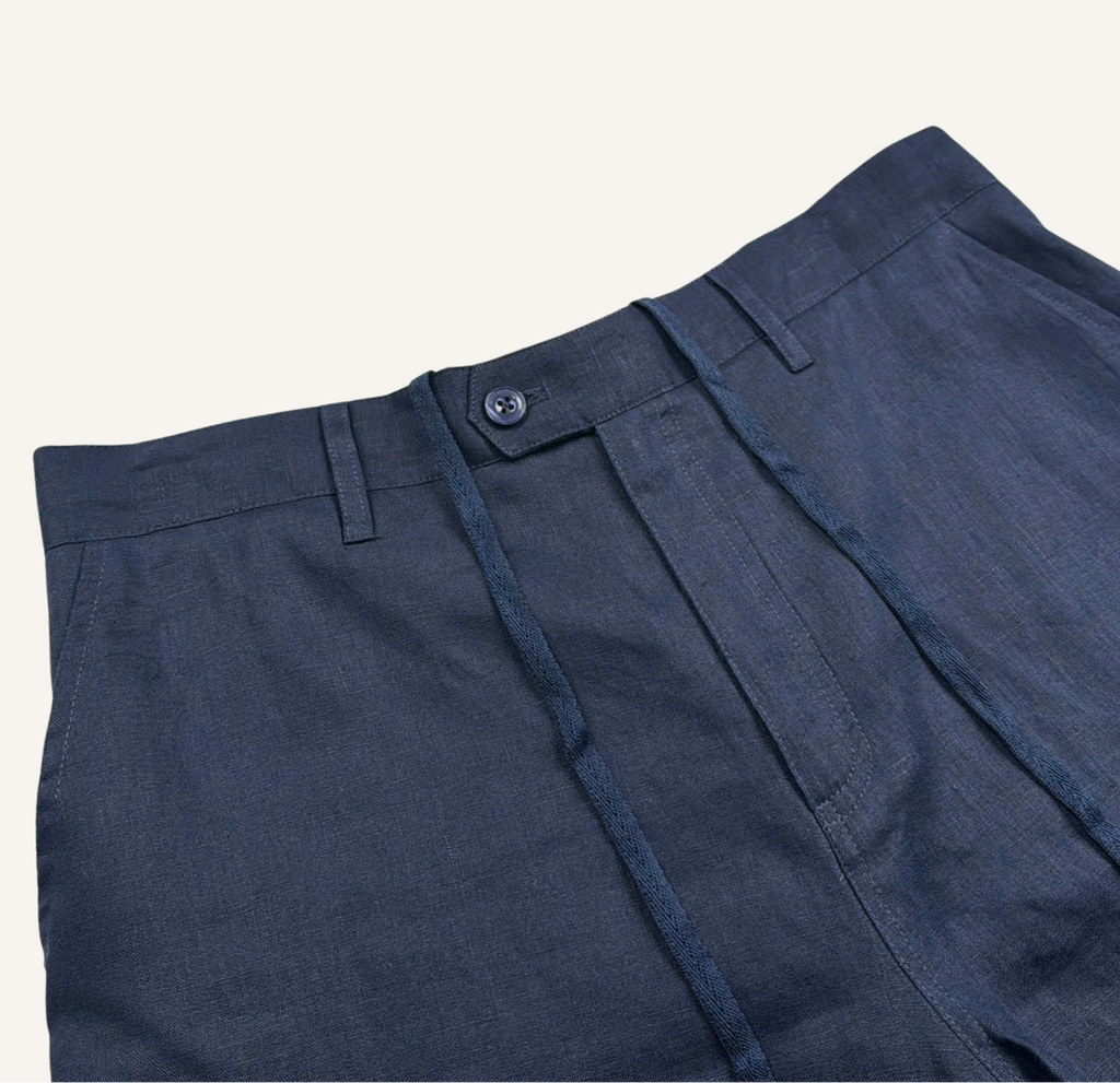 Navy - Linen Riviera Shorts