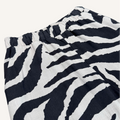 Zebra Muse - Linen-Cotton Wide Leg Pants Elastic Waist