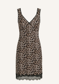 Urban Safari - Linen/Cotton - Knee Length VNeck Dress