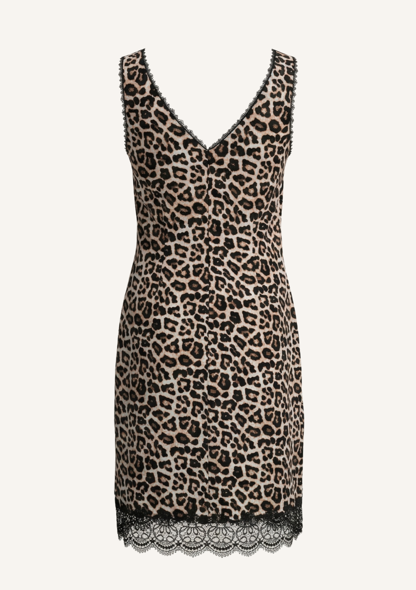 Urban Safari - Linen/Cotton - Knee Length VNeck Dress