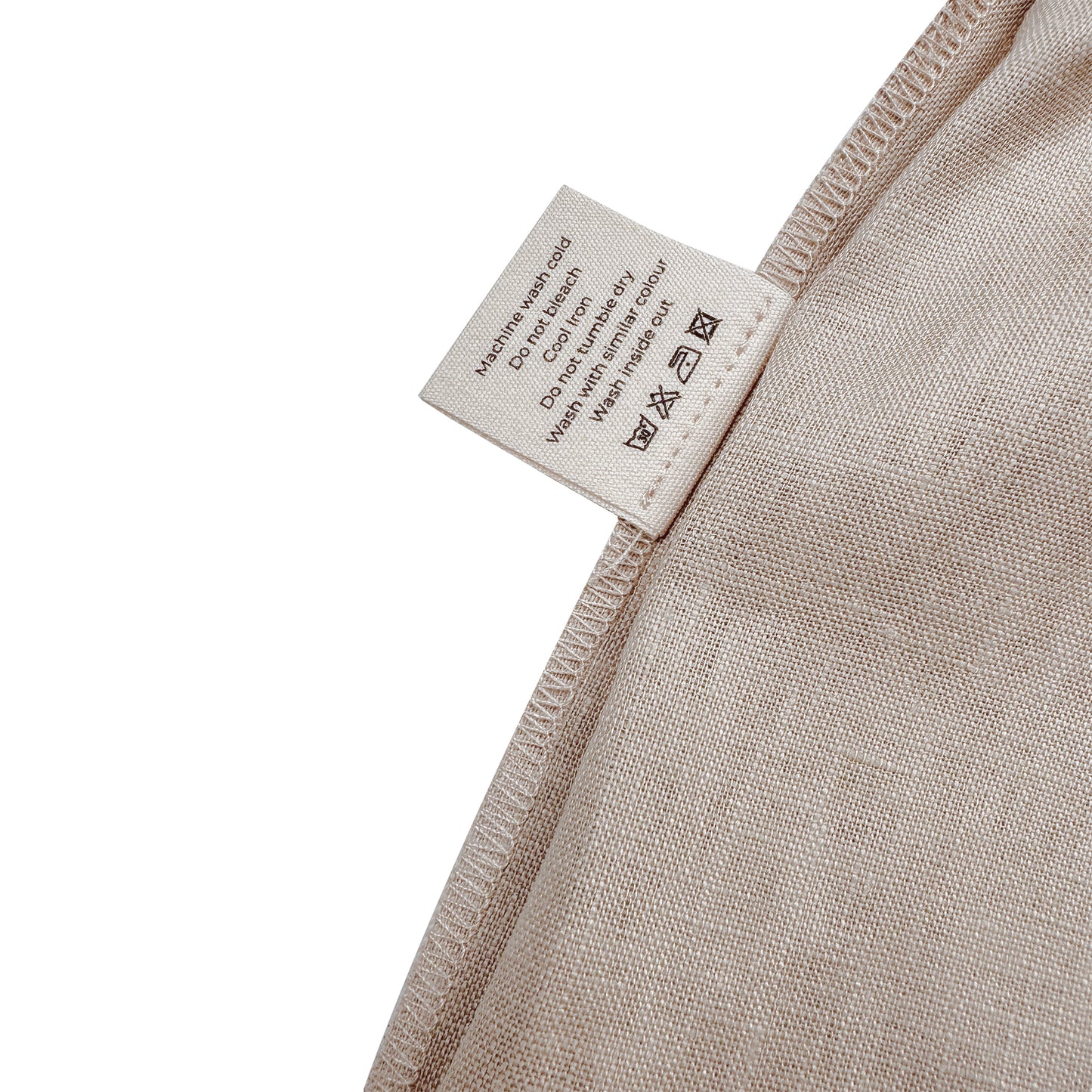 Champagne Aura – 100% Linen Wide-Leg Shorts