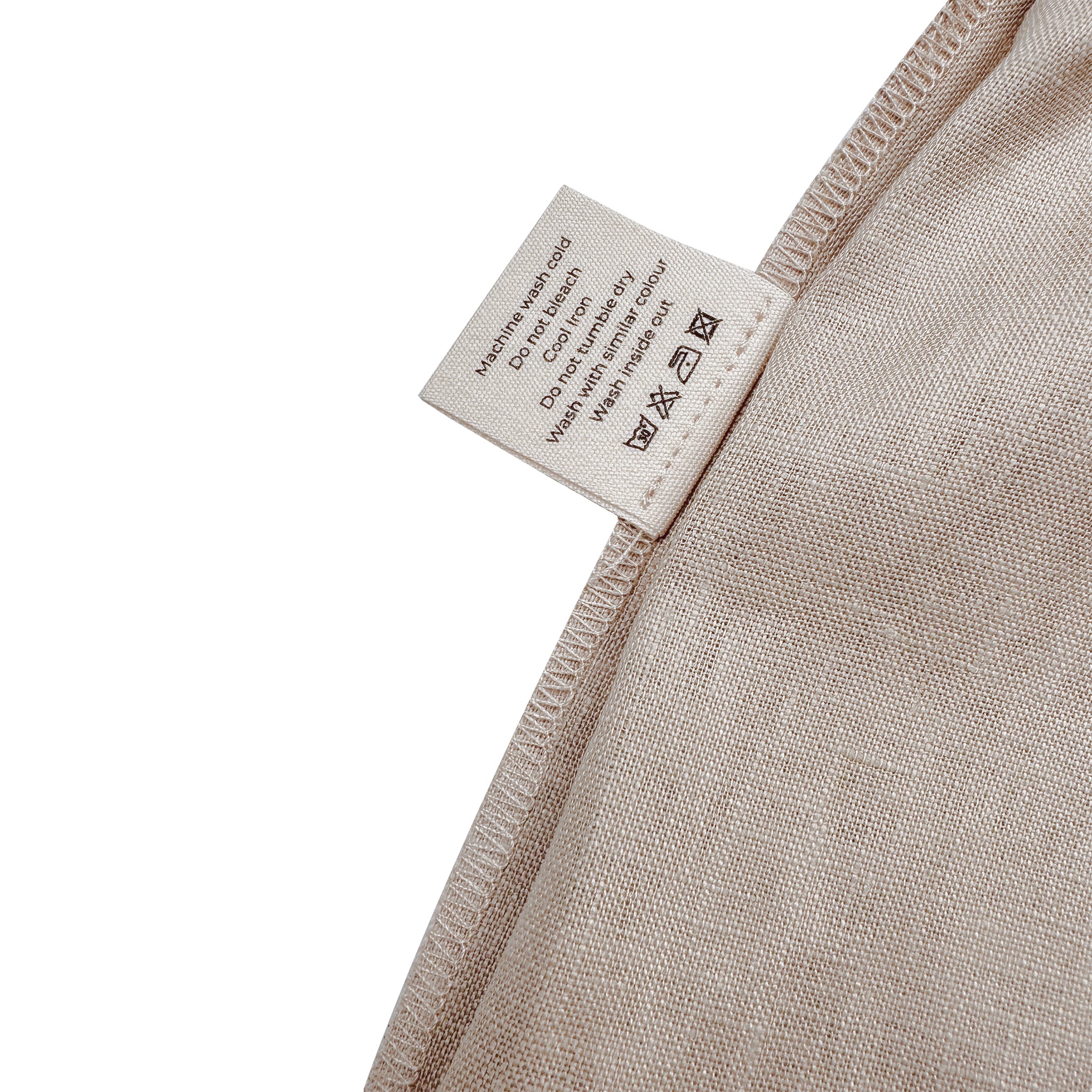 Champagne Aura – 100% Linen Wide-Leg Shorts
