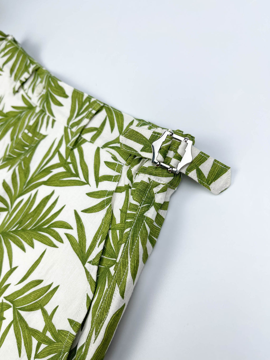 Palm Garden - 100% Linen Cabana Shorts