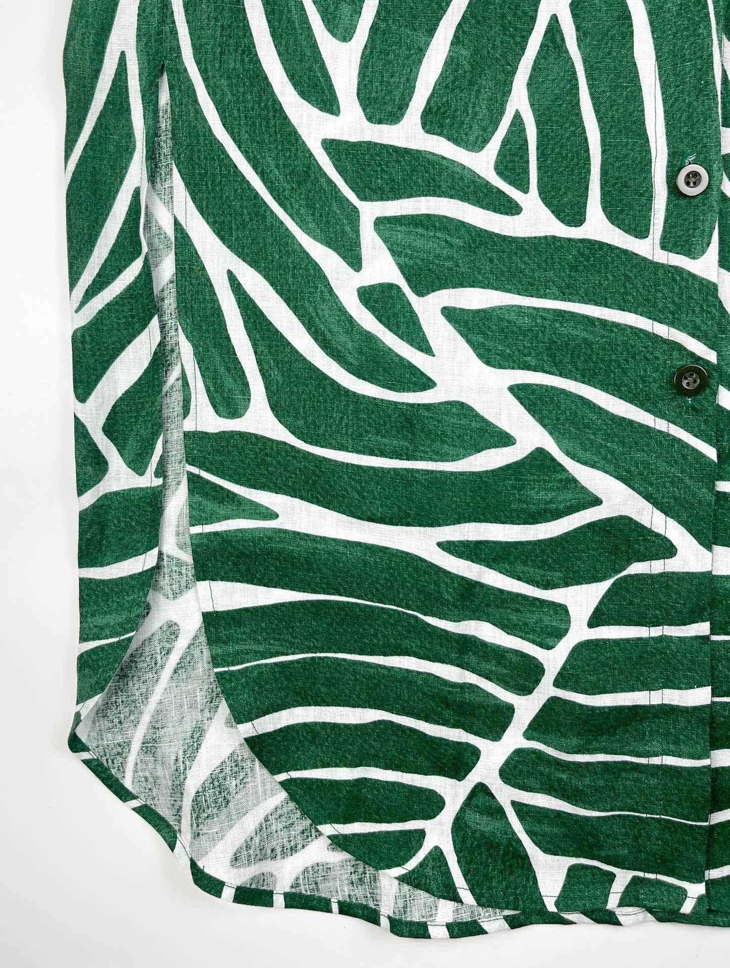 Jungle Rhythm - 100% Linen Maxi Shirt Dress
