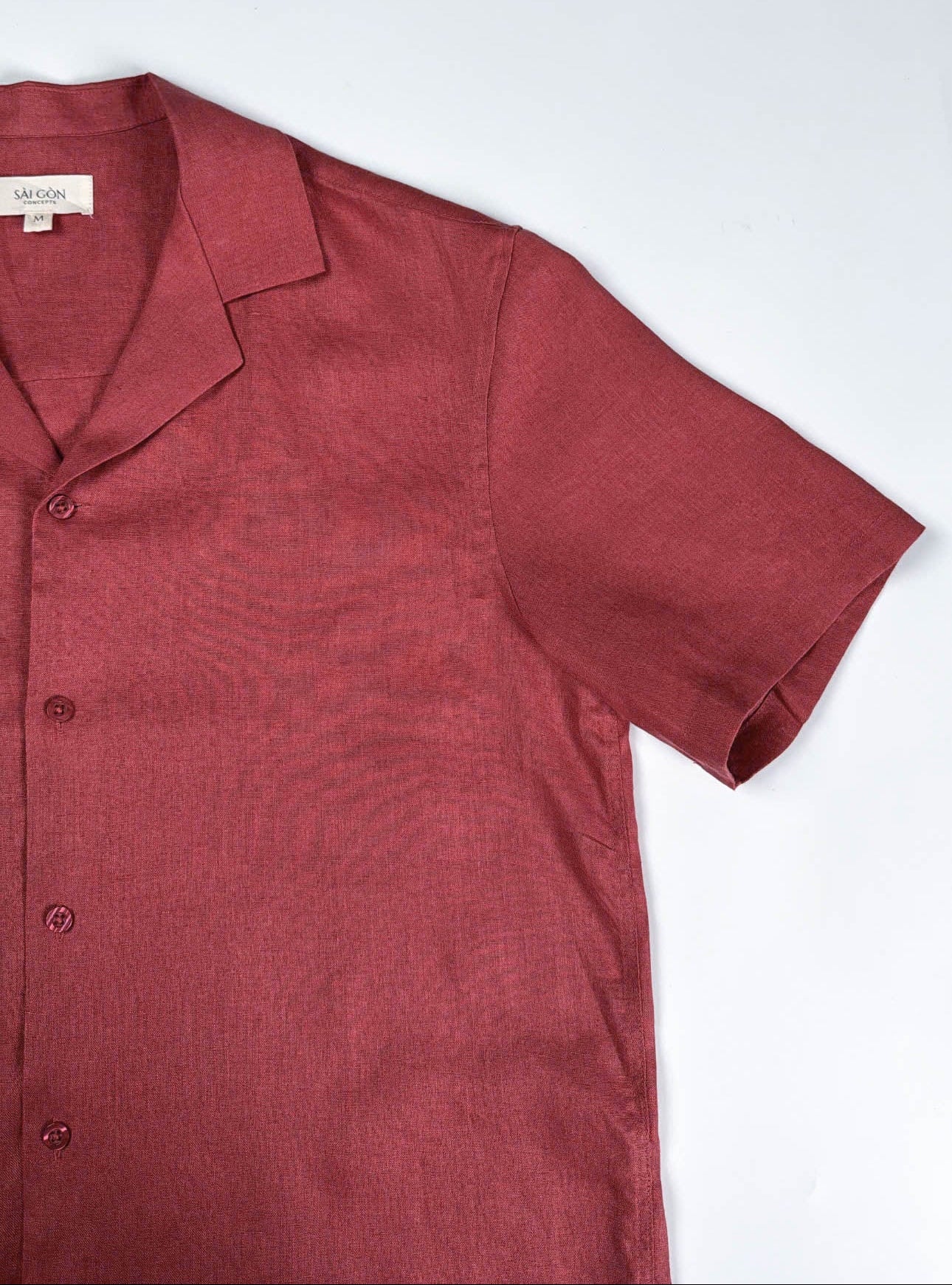 Rose - 100% Linen Hawaiian Shirt