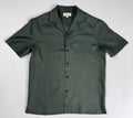 Deep Army - 100% Linen Hawaiian Shirt