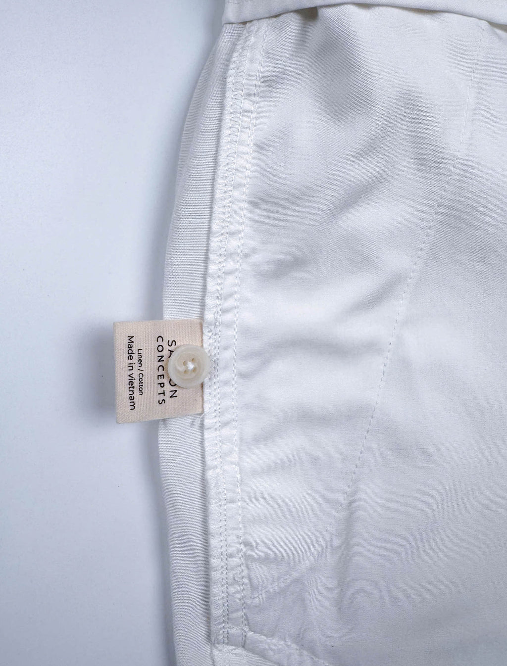 White - Linen/Cotton Riviera Shorts